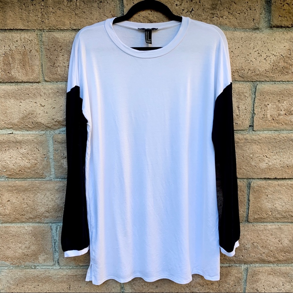 Color block oversized long sleeve